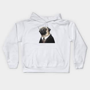 Pug Dali Kids Hoodie